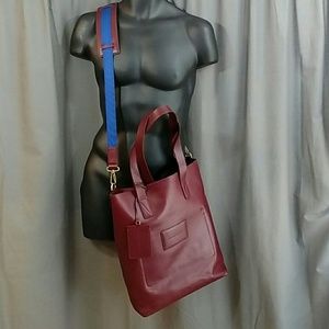 Marc by Marc Jacobs Oxblood Cross Body Tote Bag